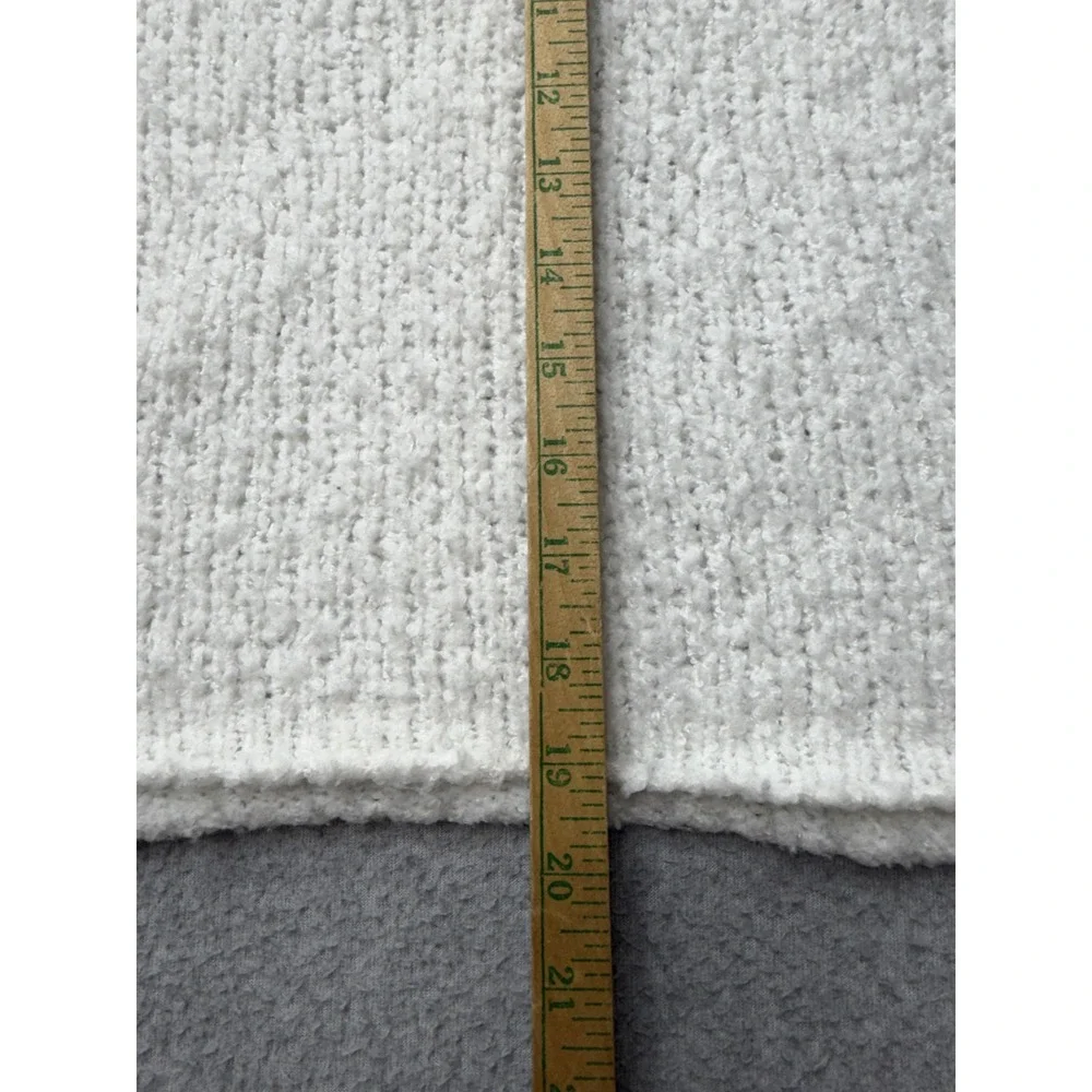 Free People Womens Sweater S White Cowl Neck Oversized Chunky Knit Pullover